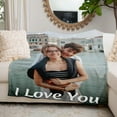 thumbnail image 3 of Personalized Gifts for Mom Dad, Custom Throw Blankets with Photos, Customized Gifts for Women Men Family Friend Girlfriend on Birthday Christmas Mothers Fathers Day Valentines Day, 3 of 6