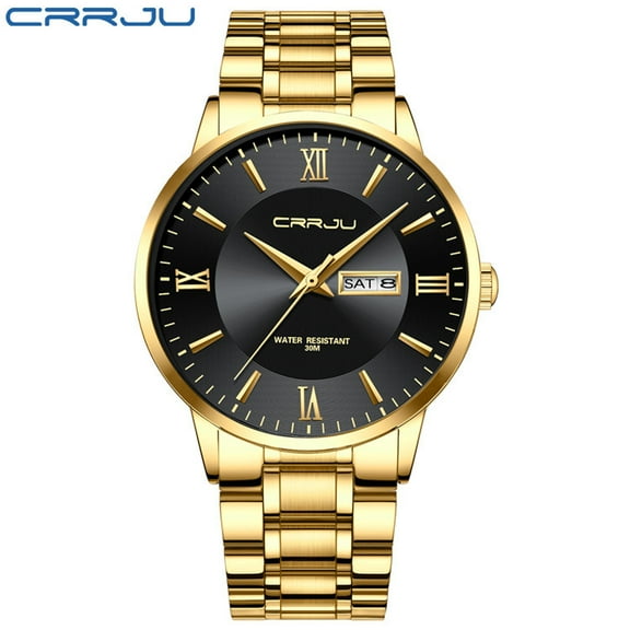 CRRJU 2175 Men's Watch Casual Business Fashion Personalized Watch Men's Watch Student's Watch Simple Calendar