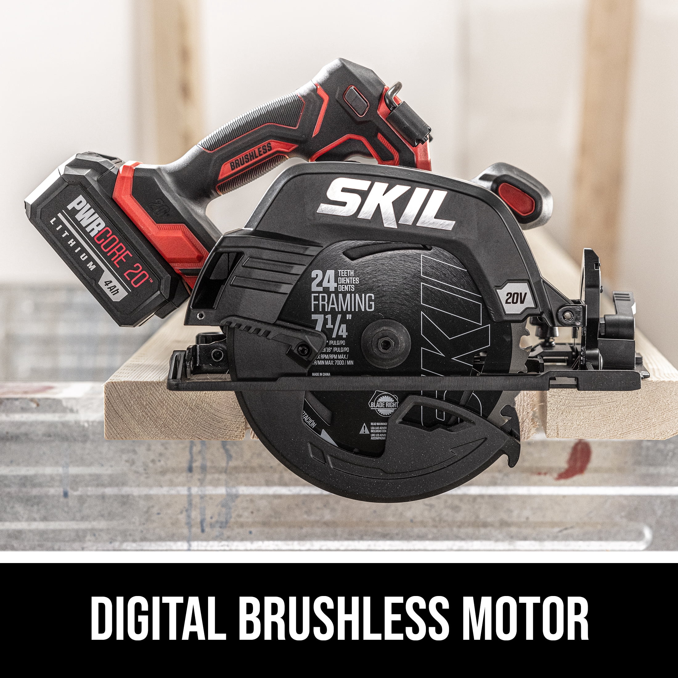 SKIL PWR CORE 20™ XP Brushless 20V 7-1/4 In. Circular Saw, Tool Only-CR5440B-00