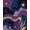 Purple, Pattern 5, variant on ODIKA 8'x10' Washable Area Rug Purple Gold Abstract Celestial Design Geometric and Astral Motifs with Modern Artistry for Living Room, Under Sectional, Family , Durable, Non-Slip