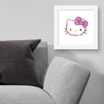 thumbnail image 2 of Gallery Pops Sanrio Hello Kitty - Pop Art Kitty Head Wall Art, White Framed Version, 12" x 12", 2 of 5