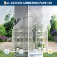 thumbnail image 5 of 6X4FT Polycarbonate Greenhouse with Aluminum Frame, Polycarbonate Greenhouse for Outdoors, Greenhouses with Ventilation and Rain Gutter,Silver, 5 of 8
