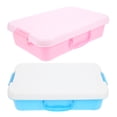 thumbnail image 1 of GAXIRE 2Pcs Portable Sand Tray Storage Box with Lid Assorted Colors Easy to Clean ABS Plastic, 1 of 8