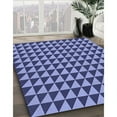 thumbnail image 3 of Ahgly Company Machine Washable Indoor Rectangle Transitional Denim Blue Area Rugs, 5' x 7', 3 of 7