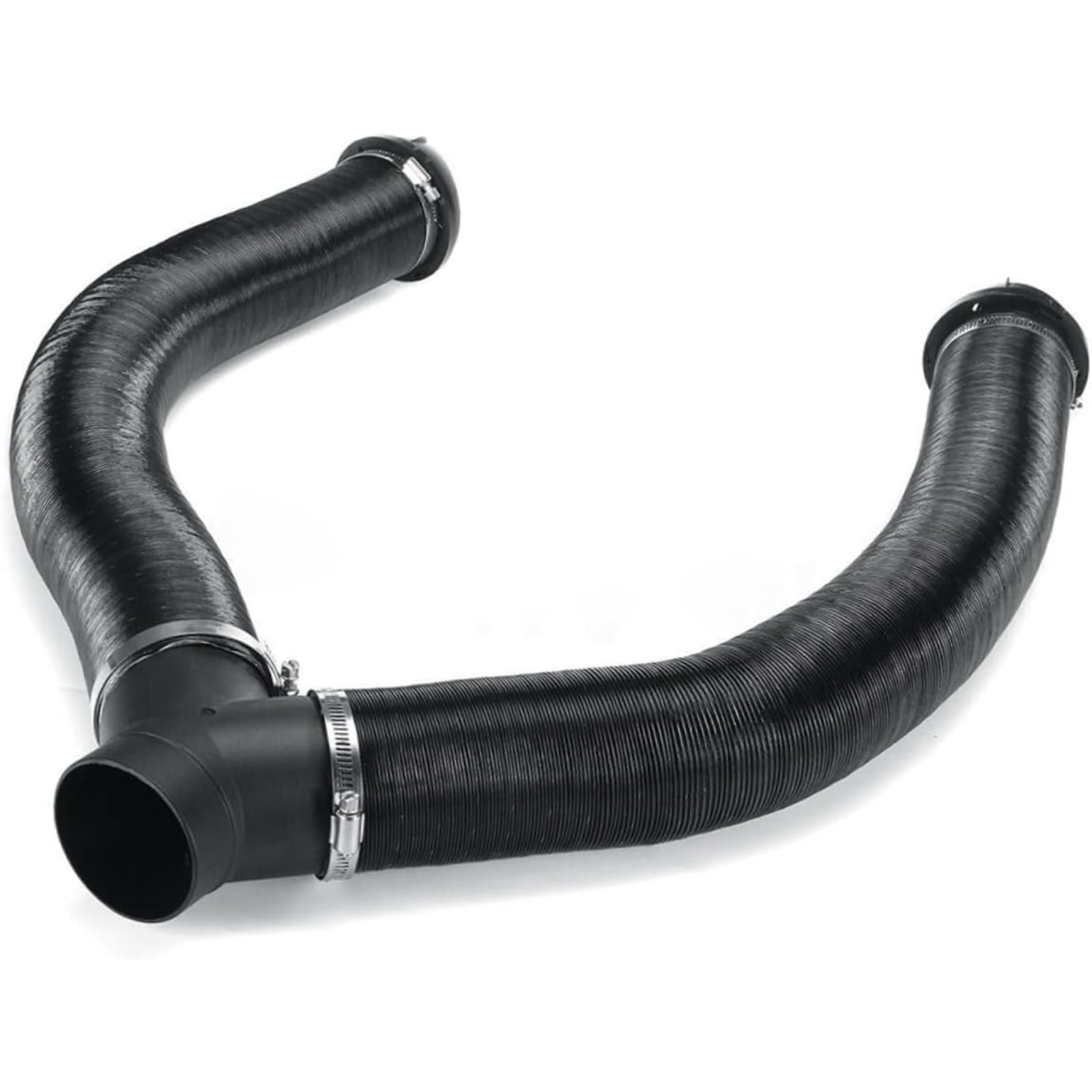 60mm Diesel Parking Heater Warm Air Vent Kit with 2 Flexible Duct Hoses Y Shape Connector 2 Round Air Outlets and 4 Clamps