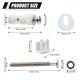 thumbnail image 3 of Fix Toilet Seat Screws Bolt Nuts Cover Lid Pan Fixing WC Blind Hole Fitting Kit, 3 of 10