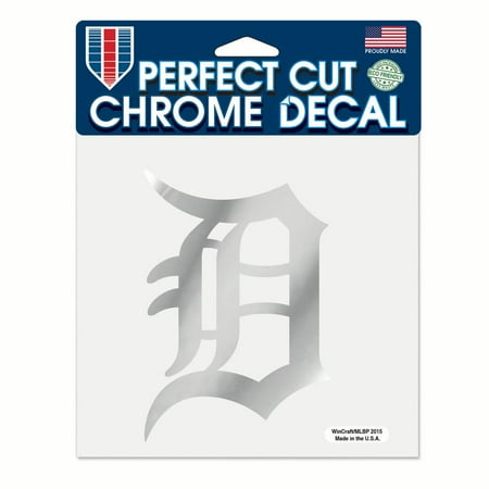 Detroit Tigers WinCraft 6" x 6" Chrome Decal - No Size