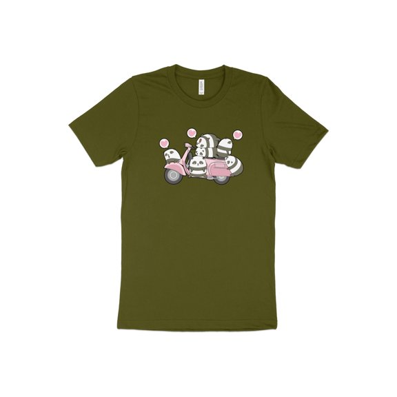 Cute Motorbike Rider Pandas Gift T-Shirt Tee Men Kids Women Tshirt Boys Girl Panda Lover Youth Girls Boys Gift Ideas Motorcycle Biker Rider