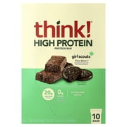Think! High Protein Girl Scouts Thin Mints Protein Bar 10 - 2.1 oz Bars