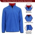 thumbnail image 3 of Men's Polar Fleece Pullover Quarter Zip Sweater (Sizes, S-2XL), 3 of 5