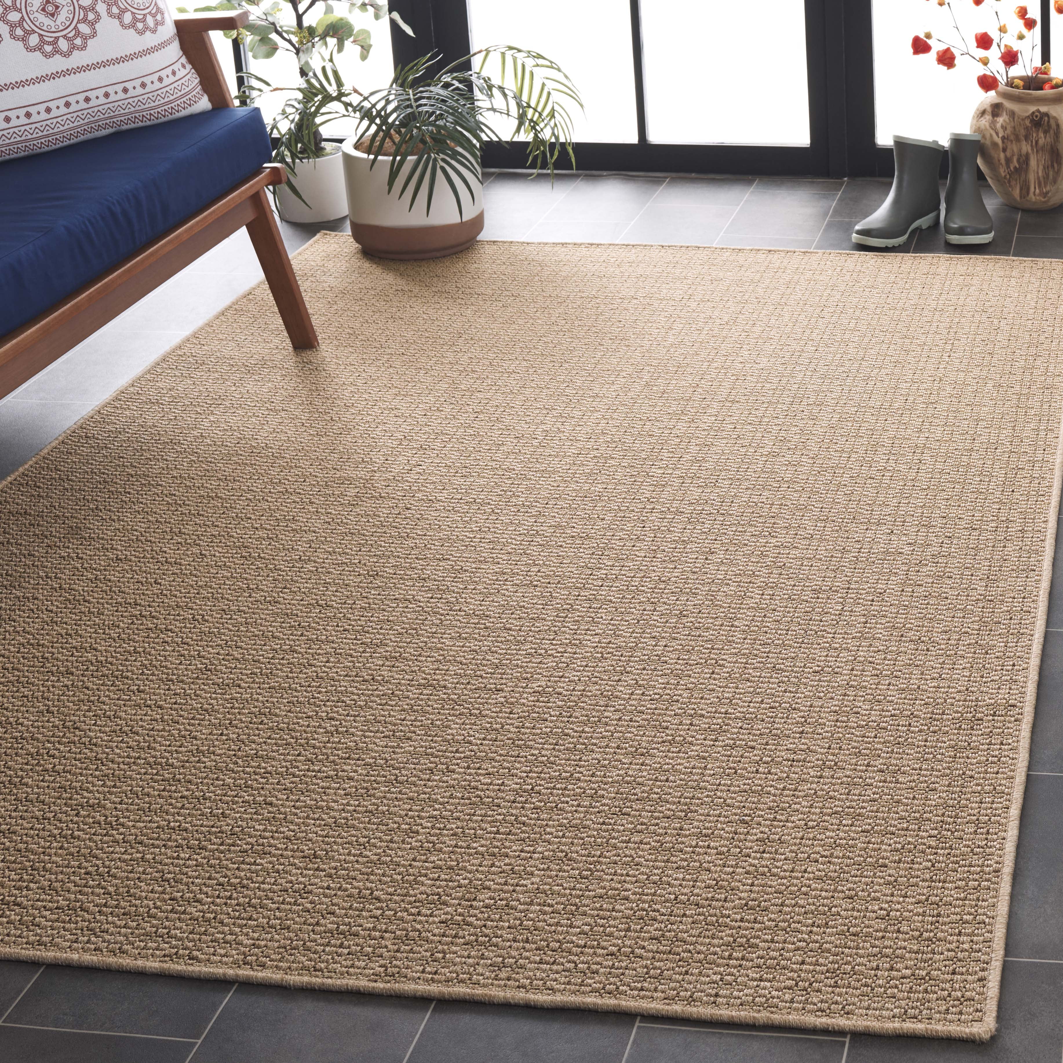 SAFAVIEH Atrium Sisal Bristol Solid Indoor/Outdoor Area Rug, Beige, 9' x 12'