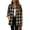 Khaki, variant on Plaid Flannel Shirts for Women Oversized Long Sleeve Button Down Shirts Blouses Tops