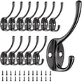 thumbnail image 1 of Ganchos de pared vintage CHAO ganchos de metal únicos para sombreros negro, 1 of 5