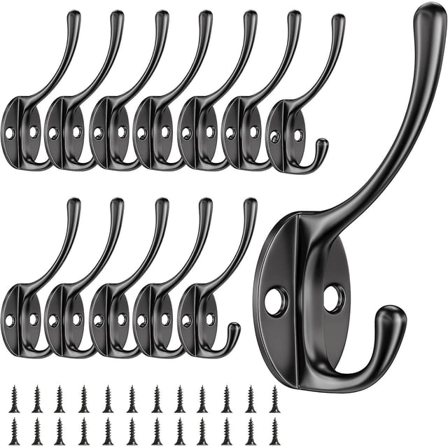 Ganchos de pared vintage CHAO ganchos de metal únicos para sombreros negro
