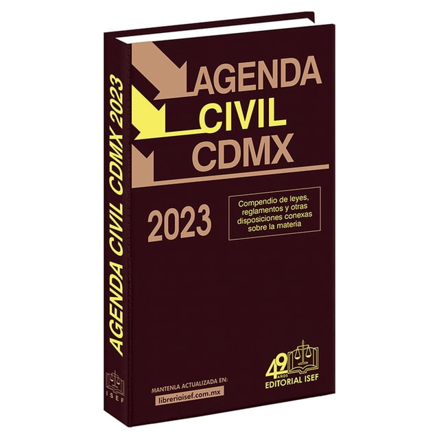 Agenda Civil de la Ciudad de México 2023 Ediciones Fiscales Isef