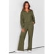 thumbnail image 2 of Conjuntos de salón de manga larga PRETTYGARDEN para mujer, casual, top y pantalones de 2 piezas, sudadera con bolsillos (verde militar, talla mediana), 2 of 8