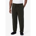 thumbnail image 2 of KingSize Men's Big & Tall Solid Microfleece Pajama Pants, 2 of 2
