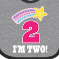 thumbnail image 4 of Inktastic 2nd Birthday 2 Year Old Girls Rainbow Star Girls Baby Bib, 4 of 4