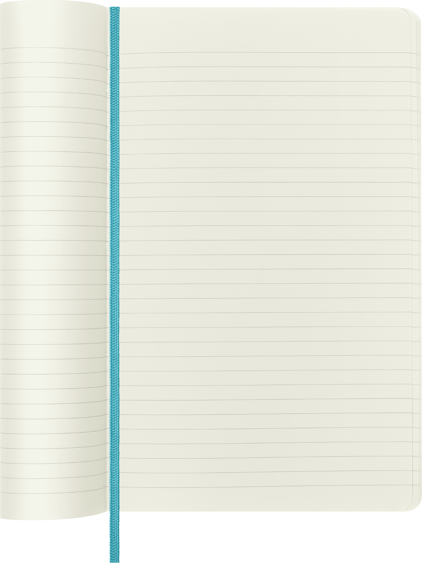 Moleskine Classic Notebook, Soft Cover, Large (5" x 8.25"), Ruled, Blue Reef