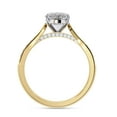thumbnail image 4 of AFFY Solitaire Engagement Ring for Women Center 8X6MM Pear and Round Lab Created Moissanite Rings Jewelry Gift for Her In 14K Solid Yellow Gold Size 7, 4 of 6