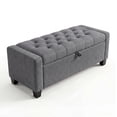 thumbnail image 1 of QinaQin 50.8 Inch Storage Ottoman Bench with Safety Slow-Close Hinge and 30 Gallons Storage, 1 of 7