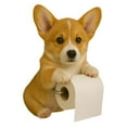 thumbnail image 2 of Dog Toilet Paper Holder with Realistic Dog Sculpture for Wall Mount, Cute and Functional Design for Bathroom and Small Spaces, 2 of 5