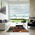 thumbnail image 6 of Ahgly Company Indoor Rectangle Abstract Red Oriental Area Rugs, 5' x 7', 6 of 6