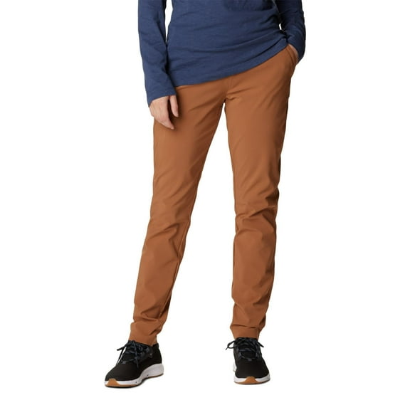 Columbia Women's Anytime Softshell Pull On Pant, Camel Brown, Large