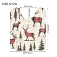 thumbnail image 5 of Yayeee Bath Rug for Bathroom Floor Non Slip Contour Fluffy Soft Absorbent Mat, 20"x24", Plaid Deer, 5 of 7