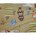 thumbnail image 5 of oneOone Polyester Spandex Light Brown Fabric Summer Beach Craft Projects Decor Fabric Printed By The Yard 56 Inch Wide, 5 of 5