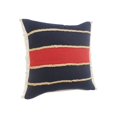 thumbnail image 5 of Laddha Home Designs 20" Navy and Red Striped Square Lumbar Pillow, 5 of 9