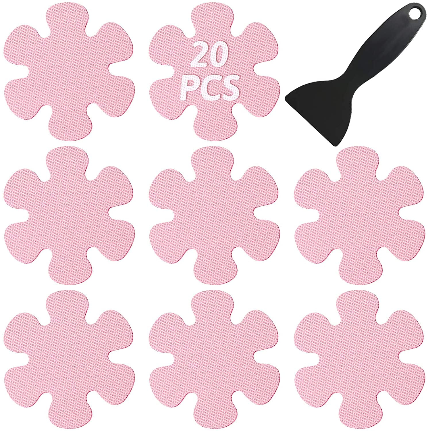 Details about   20PCS 4" Anti-slip Flower Treads Applique Decals Bath Tub Shower Stickers Pads 