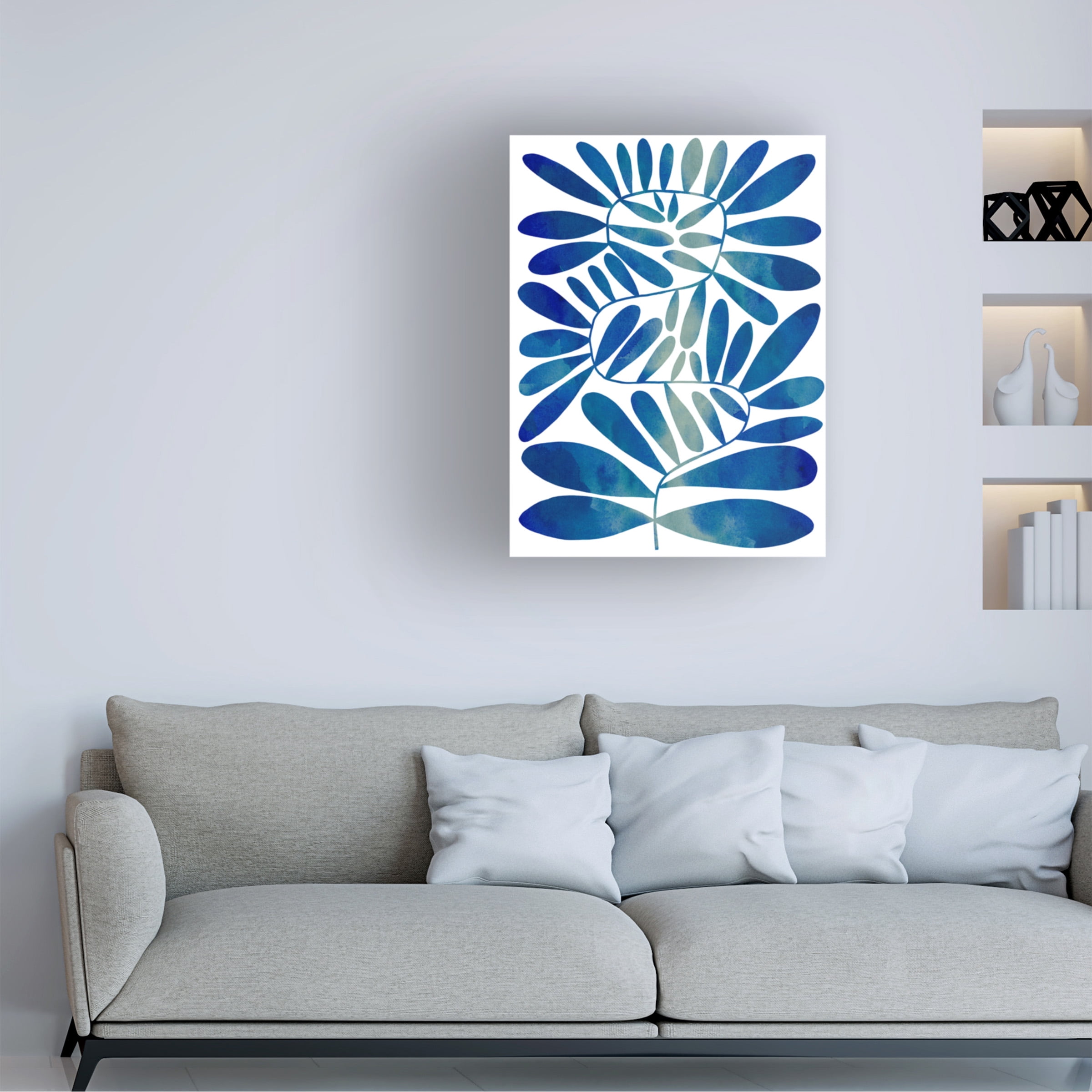 Emma Caroline 'Summer Sprig I' Canvas Art