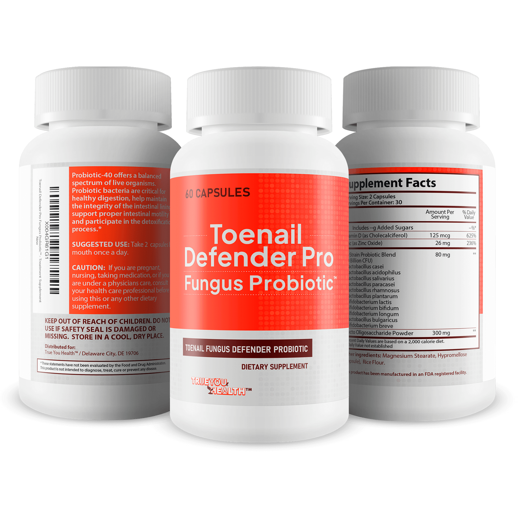 Toenail Defender Pro Fungus Probiotic - Our Best Fungus Defend Probiotics - Toe Nail Fungus Probiotics - Nail Fungus Treatment for Fingernails - Toenail Fungus Defender Probiotic Fungus Defend Pills