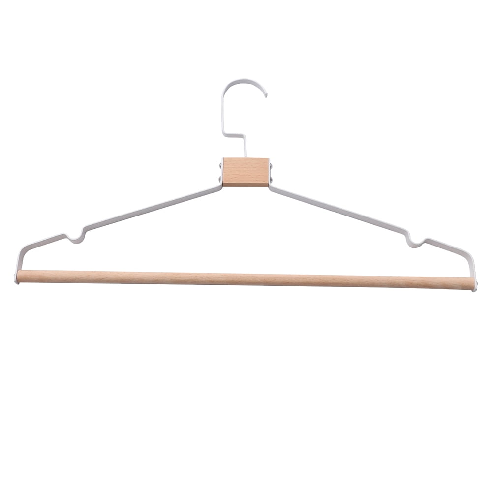 WRISTBIQUE 3Pcs Thickened White 360 Degree Rotatable Hangers for Clothes Rack