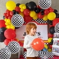 thumbnail image 4 of Globos GOTPASS de 22" a cuadros, 6 piezas, fiesta de carreras, 4 of 6