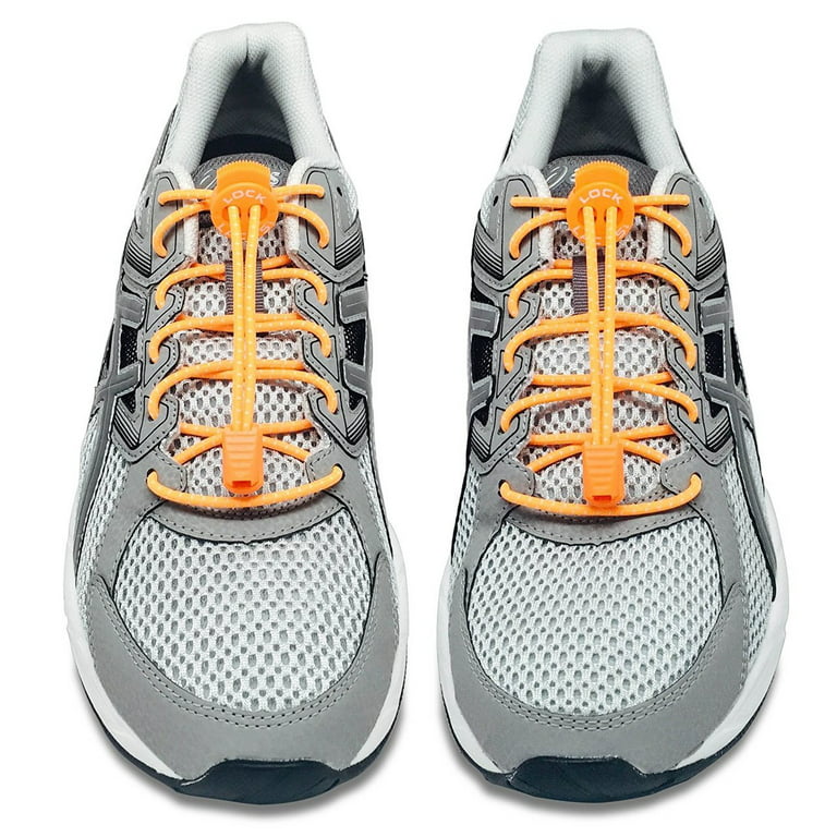 Akkumulerede Opmuntring Foran LOCK LACES (Elastic No Tie Shoelaces) (Orange, 48-Inch) - Walmart.com