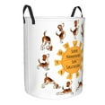 thumbnail image 2 of Kll Beagle ​​doing Yoga Waterproof Foldable Laundry Hamper Bucket With Handles For Storage Bin,Kids Room,Home Organizer (Medium), 2 of 8