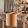 thumbnail image 2 of Table Runners 72 Inches Long Dress Scarves, Dark Burnt Orange Grey Ombre Farmhouse Kitchen/Dining Table Runner, Coffee Tablerunners, Farmhouse Gradient Minimalist 14x72 Inch, 2 of 9