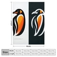 thumbnail image 4 of Orinice Penguin Theme Warm Lightweight Blanket Soft Fleece Blankets for All Seasons - Multiple Sizes Available 60x80in, 4 of 6
