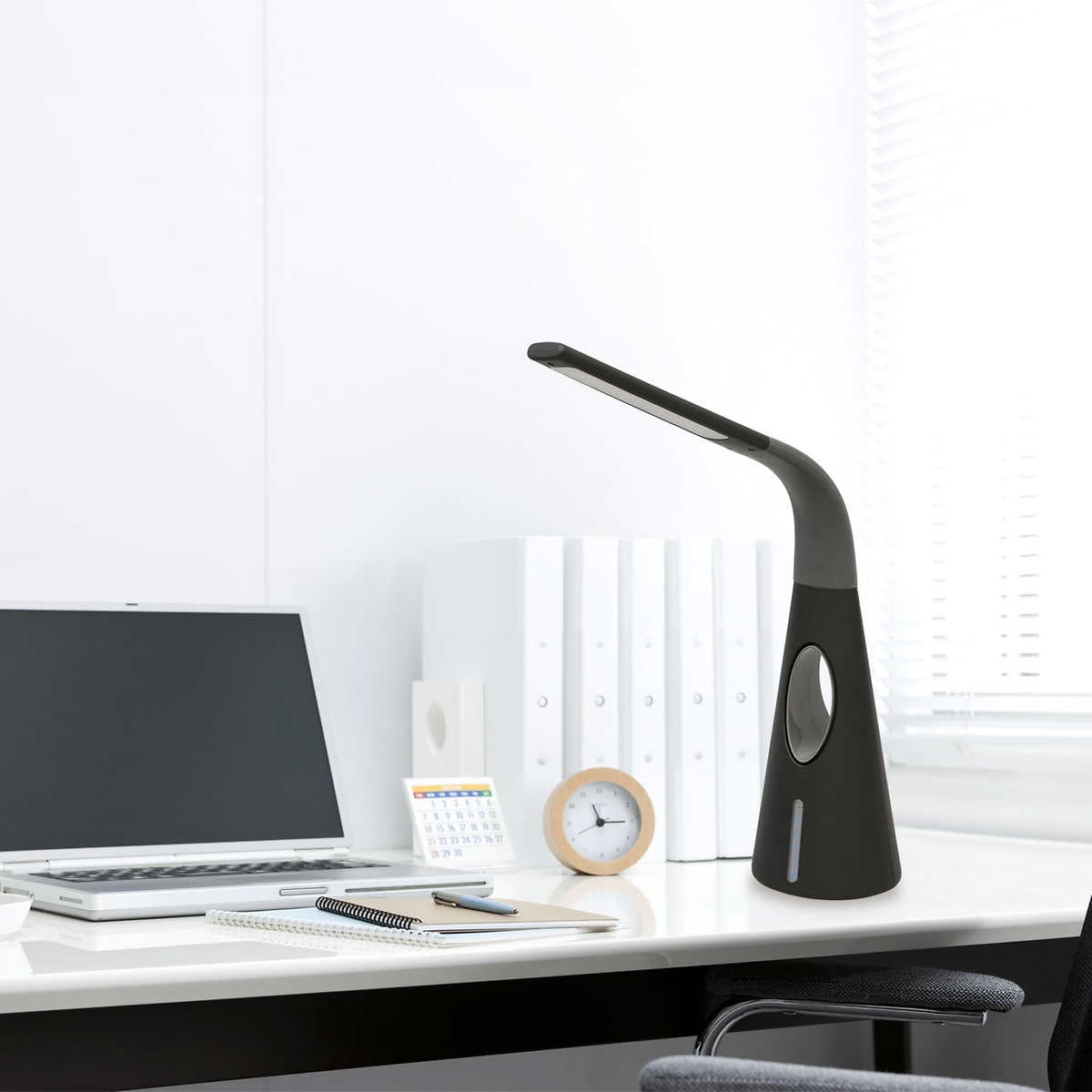 intek led desk lamp with bladeless fan