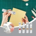 thumbnail image 1 of Vacemry 4Pcs Paper Binder Clips, Desktop Stapler For Office Document Accessories, Clam Clip Dispenser, 1 of 9
