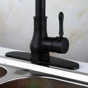 18" Contemporary Sink Faucet Pull-Out Spray Swivel Spout Dispenser Cover