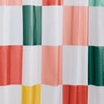 thumbnail image 5 of Mainstays 13-Piece Shower Set: Waterproof Color Check PEVA Shower Curtain and 12 Hooks, Multi-Color, 5 of 11