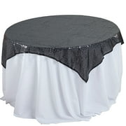 Generic Sequin Fabric Table Overlay, 58" x 58", Gold