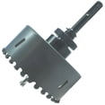 thumbnail image 2 of 3 3/4" Tungsten Carbide Hole Saw Kit Inc 95mm Carbide Hole Saw Sds Plus Hole Saw Arbor Hex Key Arbor Comes With Masonry Tct Pilot Drill For Concrete Wall Tile Brick Drywall Masonry Fiberglass Plaster, 2 of 6