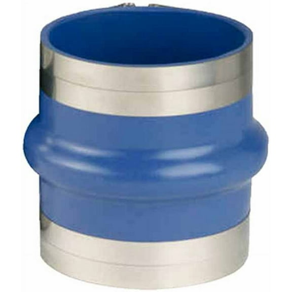 Trident 270V Series Blue Silicone "VHT" Single Hump Marine Hose with T-Bolt Clamps