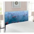 thumbnail image 2 of Mystic Headboard, Aerial of Mystic Mountain Landscape with Autumn Trees in the Mist Wilderness Image, Upholstered Decorative Metal Bed Headboard with Memory Foam, Twin Size, Grey Orange, by Ambesonne, 2 of 4