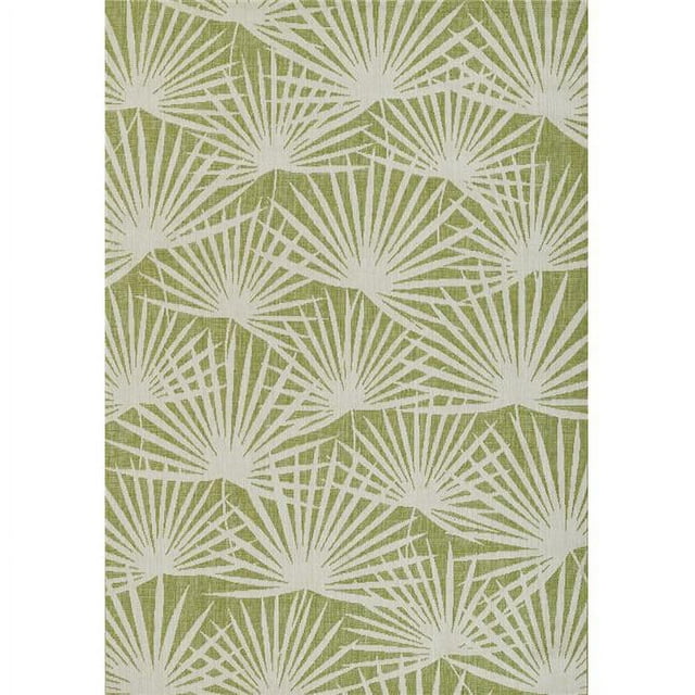 Novogratz VILLAVI-14GRN5376 5 Pi 3 Po x 7 Pi 6 Po Machine de Villa Faite Zone Rectangle Transitionnel Tapis&44; Vert