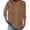 Coffee, variant on Siminsem Women's 2026 Spring Summer Tops 3/4 Sleeve Henley Dressy Casual Blouses V Neck Loose Fit Lightweight Button Down Shirts Trendy Work Outfits Vacation Wear, White, L